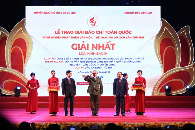 Lễ trao giải thưởng Báo chí toàn quốc “Vì sự nghiệp phát triển Văn hóa, Thể thao và Du lịch” lần thứ 2 - Ảnh 2.